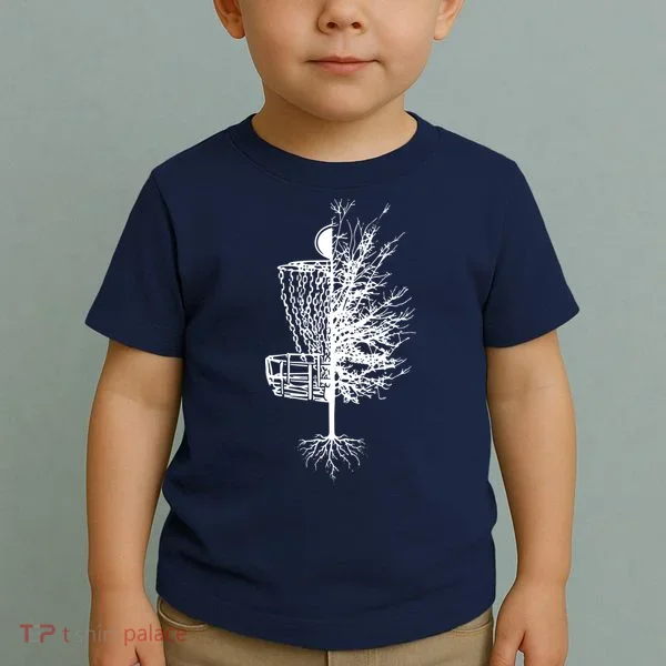 Disc Golf Basket Tree Frisbee Golf Toddler T-Shirt