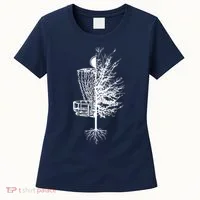 Disc Golf Basket Tree Frisbee Golf Women's T-Shirt thumb 0