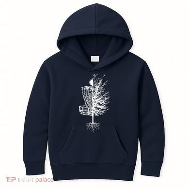 Disc Golf Basket Tree Frisbee Golf Kids Hoodie