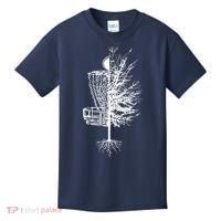 Disc Golf Basket Tree Frisbee Golf Kids T-Shirt thumb 0