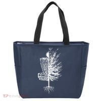 Disc Golf Basket Tree Frisbee Golf Tote Bag thumb 0