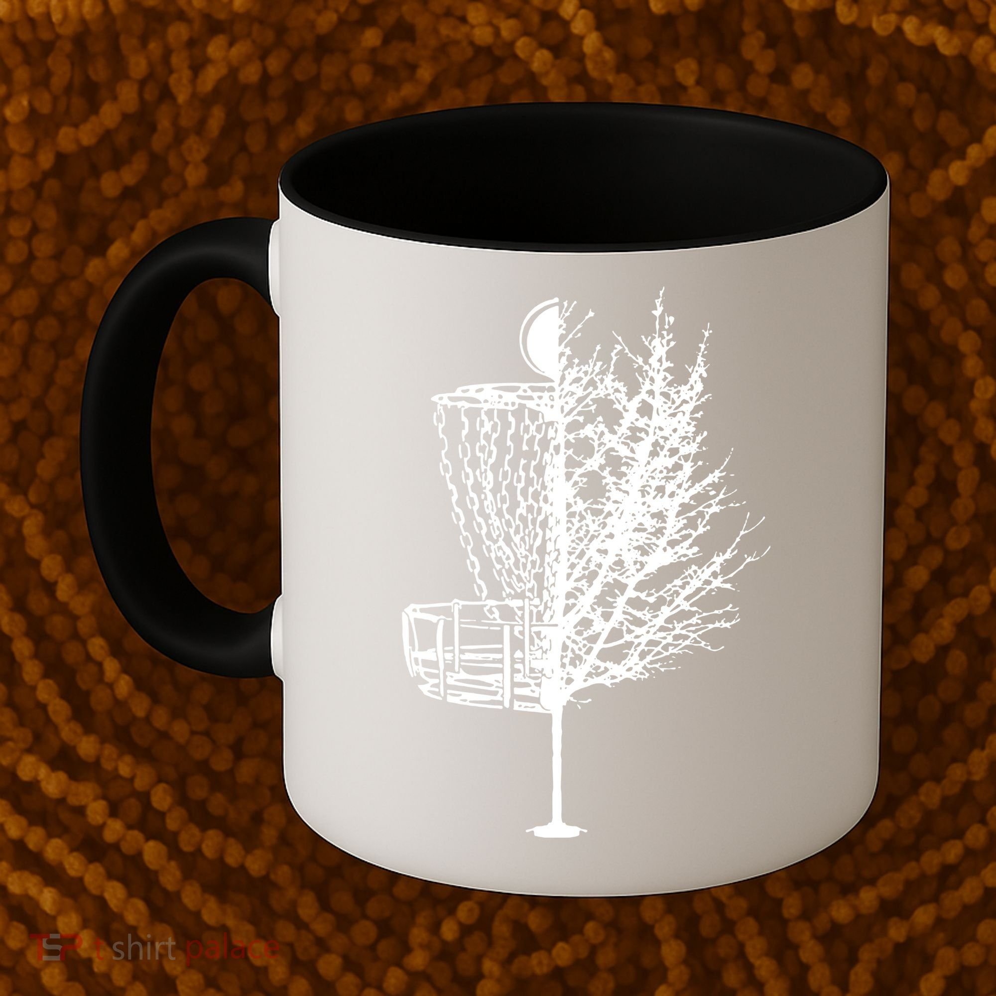 Disc Golf Basket Tree Shirts Funny Coffee Mug