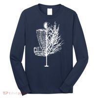 Disc Golf Basket Tree Shirts Funny Long Sleeve Shirt thumb 0