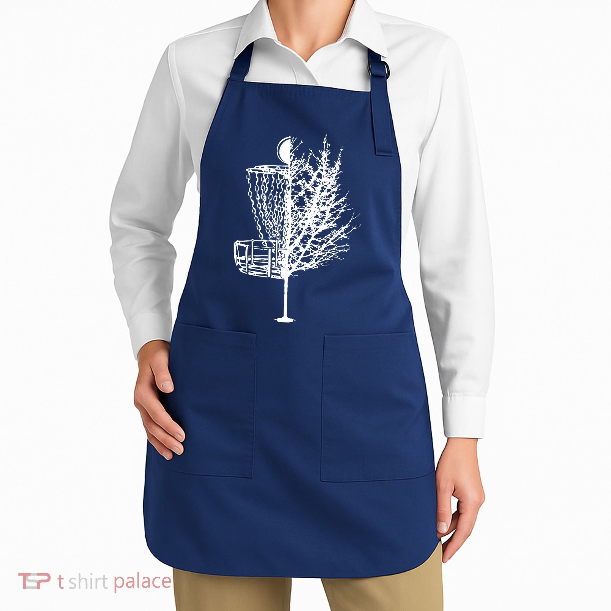 Disc Golf Basket Tree Shirts Funny Apron