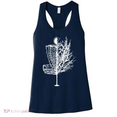 Disc Golf Basket Tree Shirts Funny Women's Tank Top