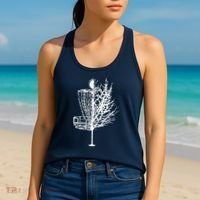 Disc Golf Basket Tree Shirts Funny Women's Tank Top thumb 2