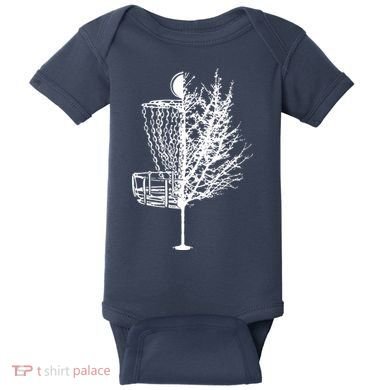Disc Golf Basket Tree Shirts Funny Baby Bodysuit