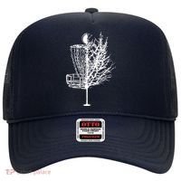 Disc Golf Basket Tree Shirts Funny Hat thumb 0