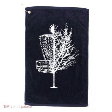 Disc Golf Basket Tree Shirts Funny Golf Towel