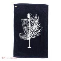 Disc Golf Basket Tree Shirts Funny Golf Towel thumb 0