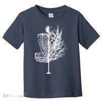 Disc Golf Basket Tree Shirts Funny Toddler T-Shirt thumb 0