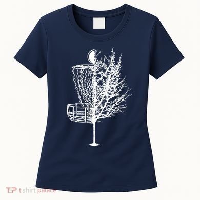 Disc Golf Basket Tree Shirts Funny Women's T-Shirt