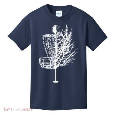 Disc Golf Basket Tree Shirts Funny Kids T-Shirt