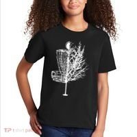 Disc Golf Basket Tree Shirts Funny Kids T-Shirt thumb 2