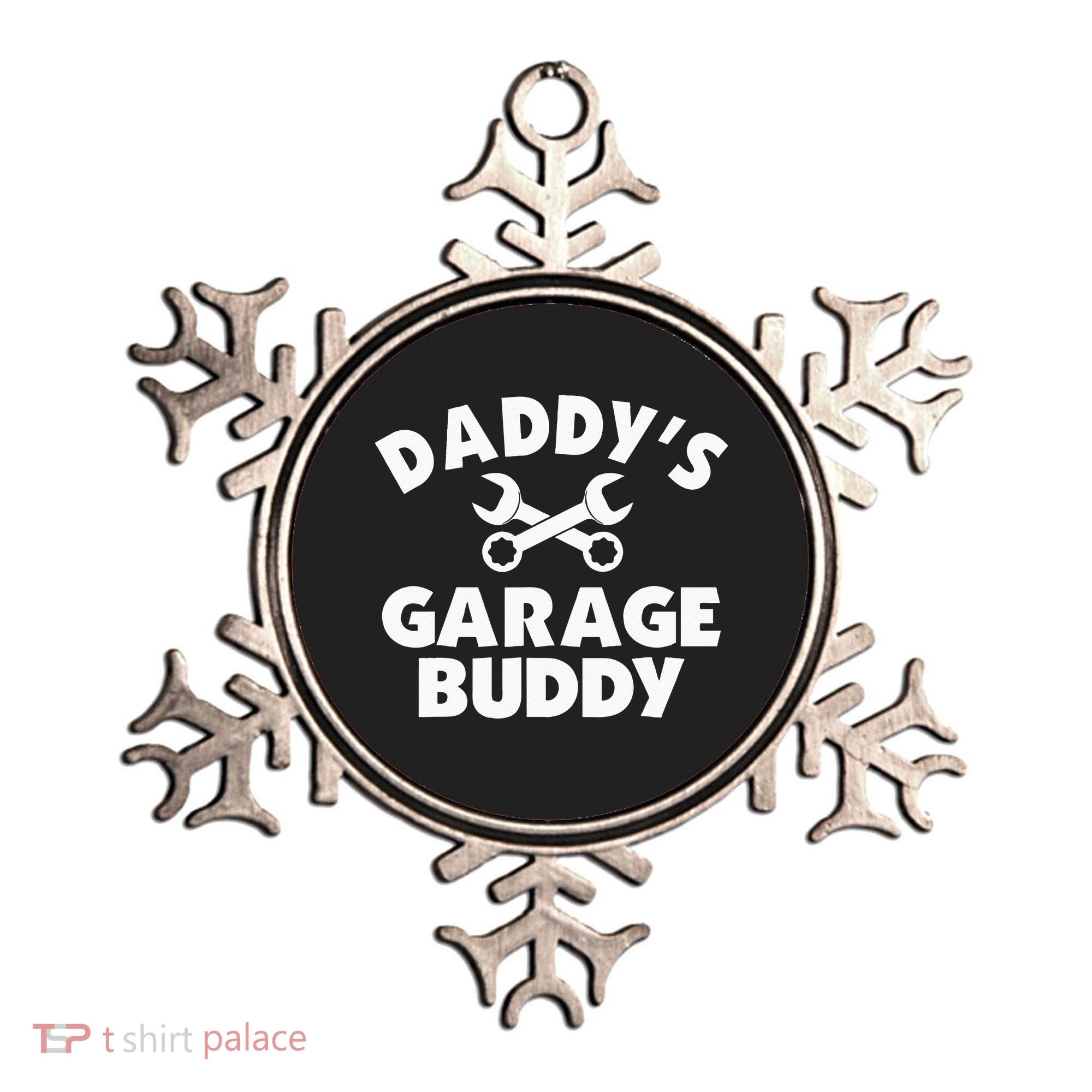 Daddy's Garage Buddy Funny Car Mechanic Ornament