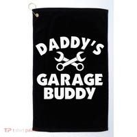 Daddy's Garage Buddy Funny Car Mechanic Golf Towel thumb 0