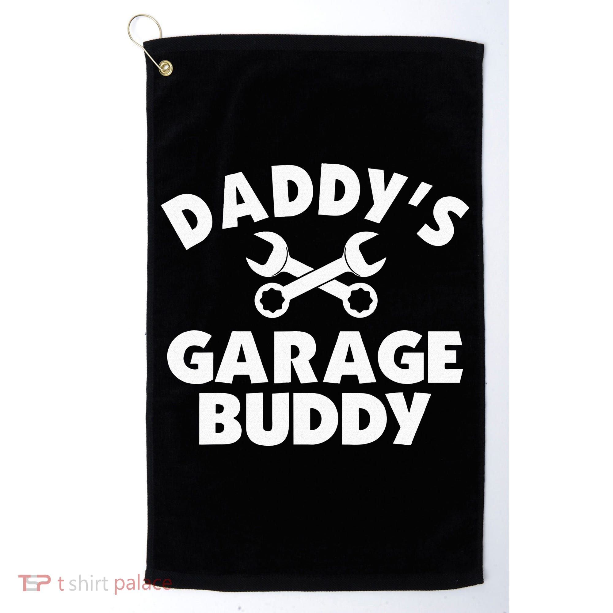 Daddy's Garage Buddy Funny Car Mechanic Golf Towel