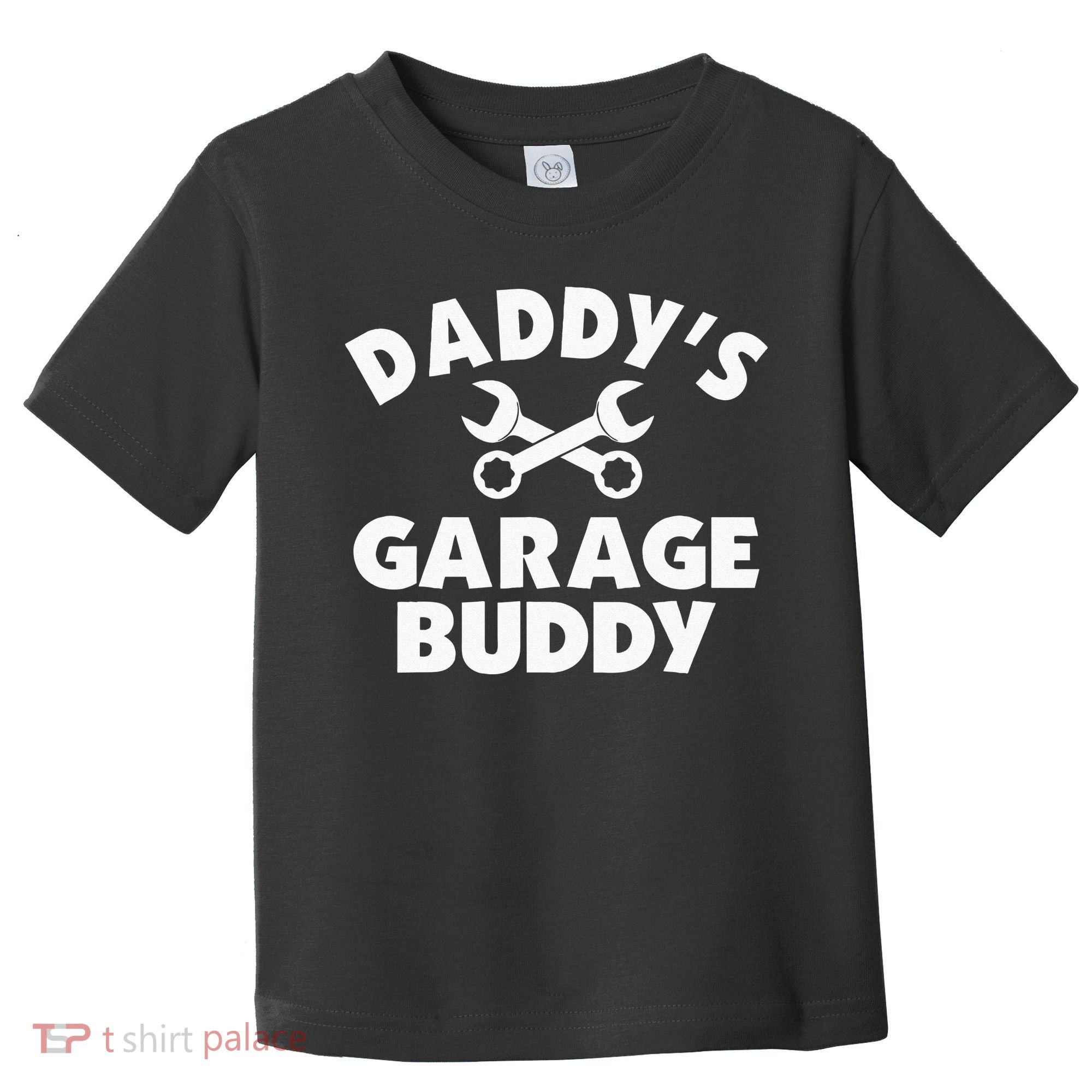 Daddy's Garage Buddy Funny Car Mechanic Toddler T-Shirt