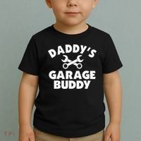 Daddy's Garage Buddy Funny Car Mechanic Toddler T-Shirt thumb 2