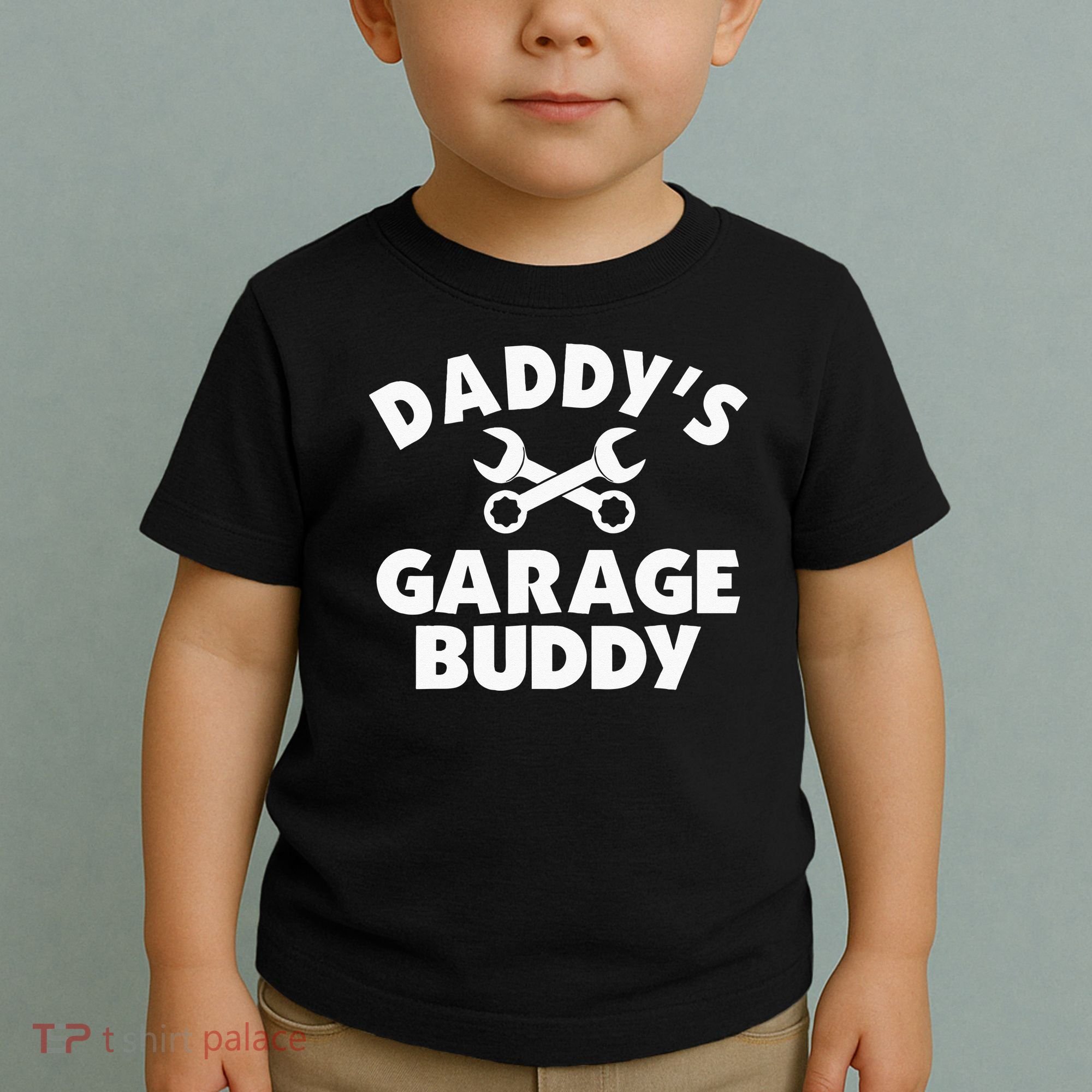 Daddy's Garage Buddy Funny Car Mechanic Toddler T-Shirt