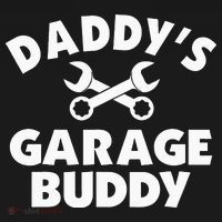 Daddy's Garage Buddy Funny Car Mechanic Kids Sweatshirt thumb 2