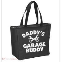 Daddy's Garage Buddy Funny Car Mechanic Tote Bag thumb 2