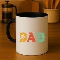 Disc Golf Best Dad By Par Father's Day Disc Golf Coffee Mug thumb 4