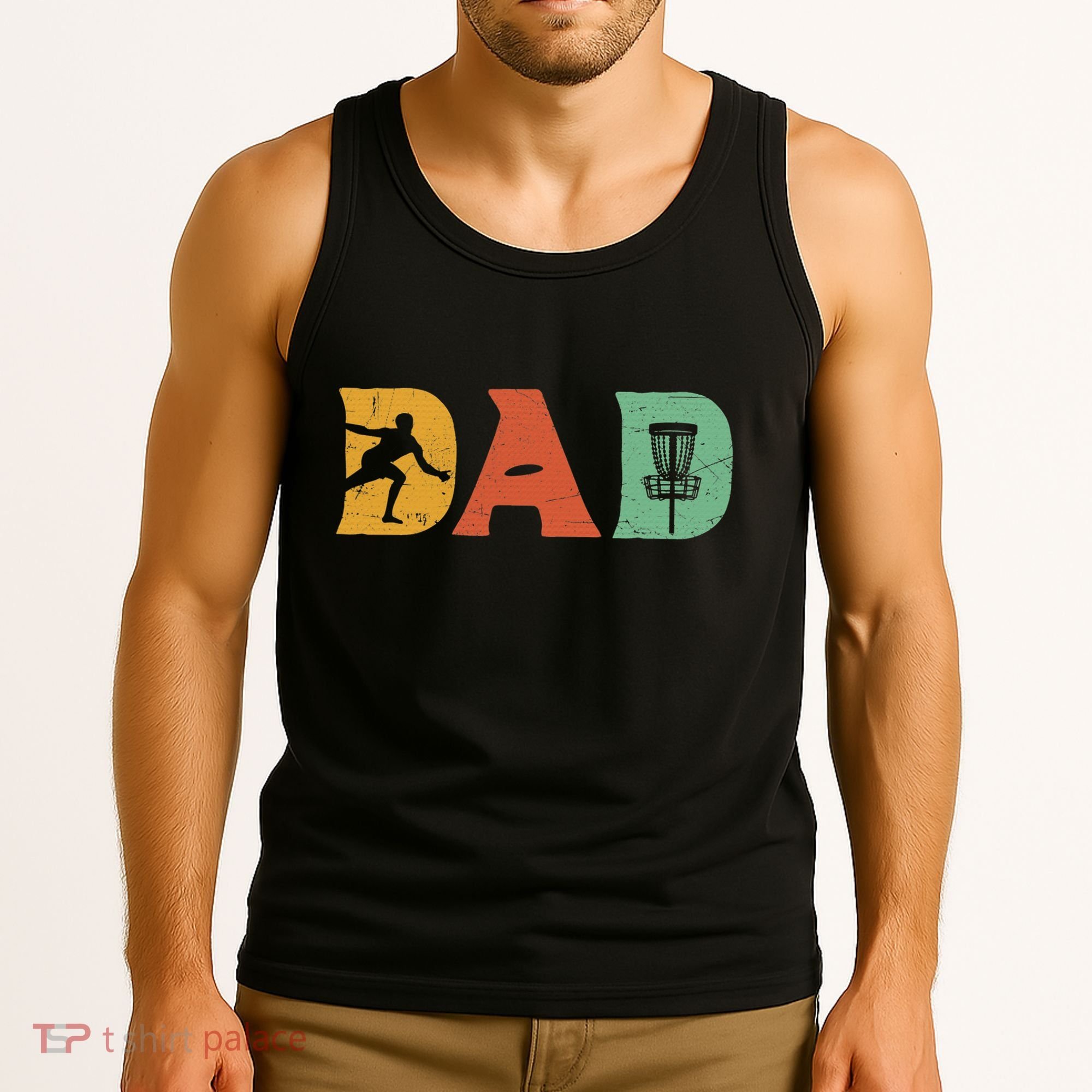 Disc Golf Best Dad By Par Father's Day Disc Golf Tank Top