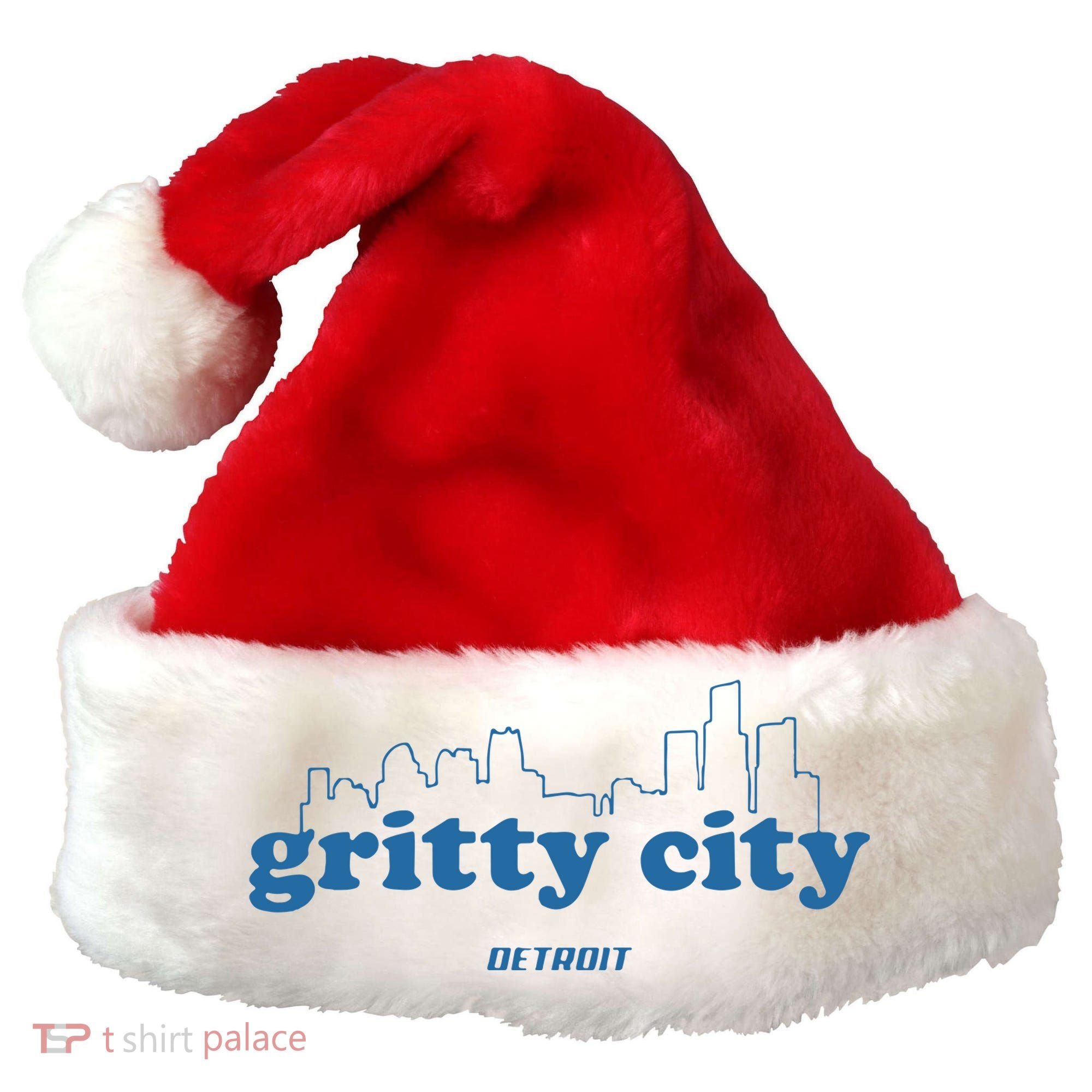 Detroit Gritty City Santa Hat