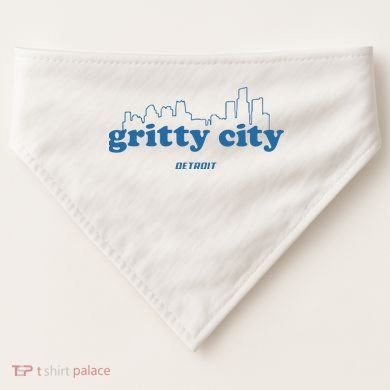 Detroit Gritty City USA-Made Doggie Bandana