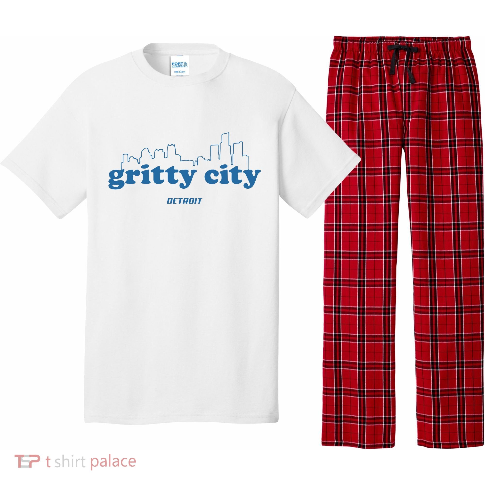 Detroit Gritty City Pajama Set