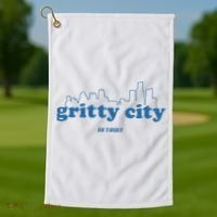 Detroit Gritty City Golf Towel thumb 1