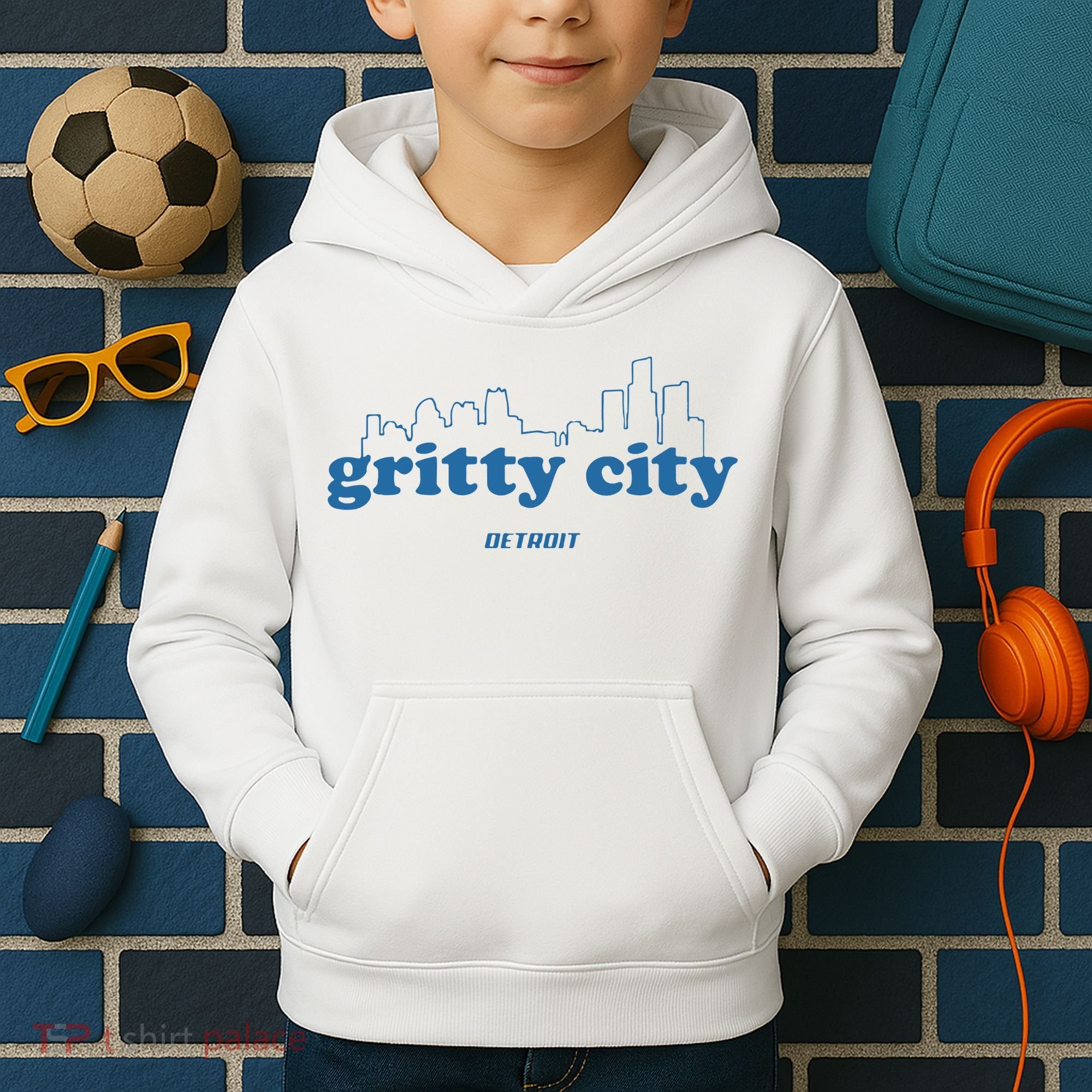 Detroit Gritty City Kids Hoodie