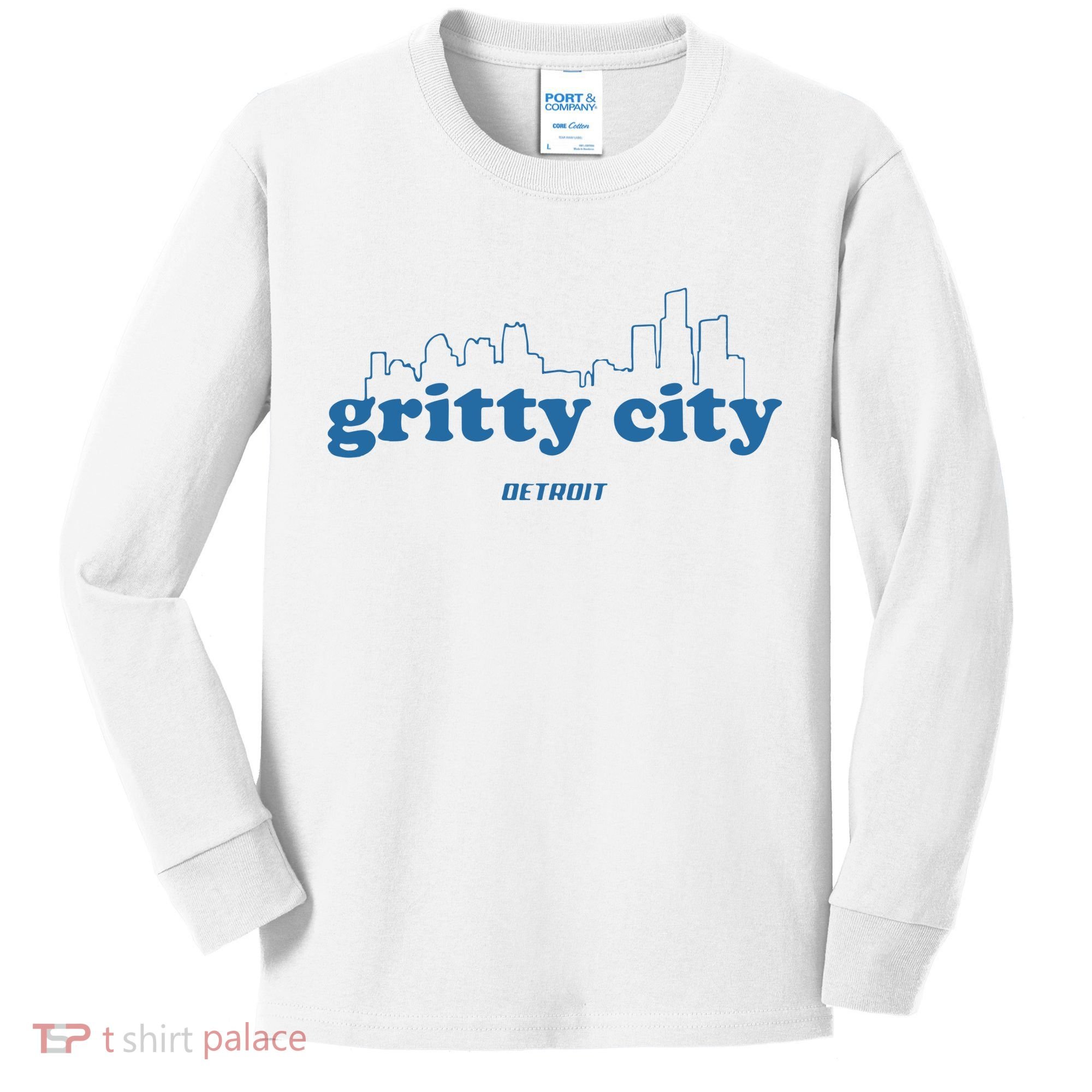 Detroit Gritty City Kids Long Sleeve Shirt
