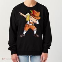 Dabbing German Clothes Oktoberfest Lederhosen Men Prost Beer Women's Sweatshirt thumb 0