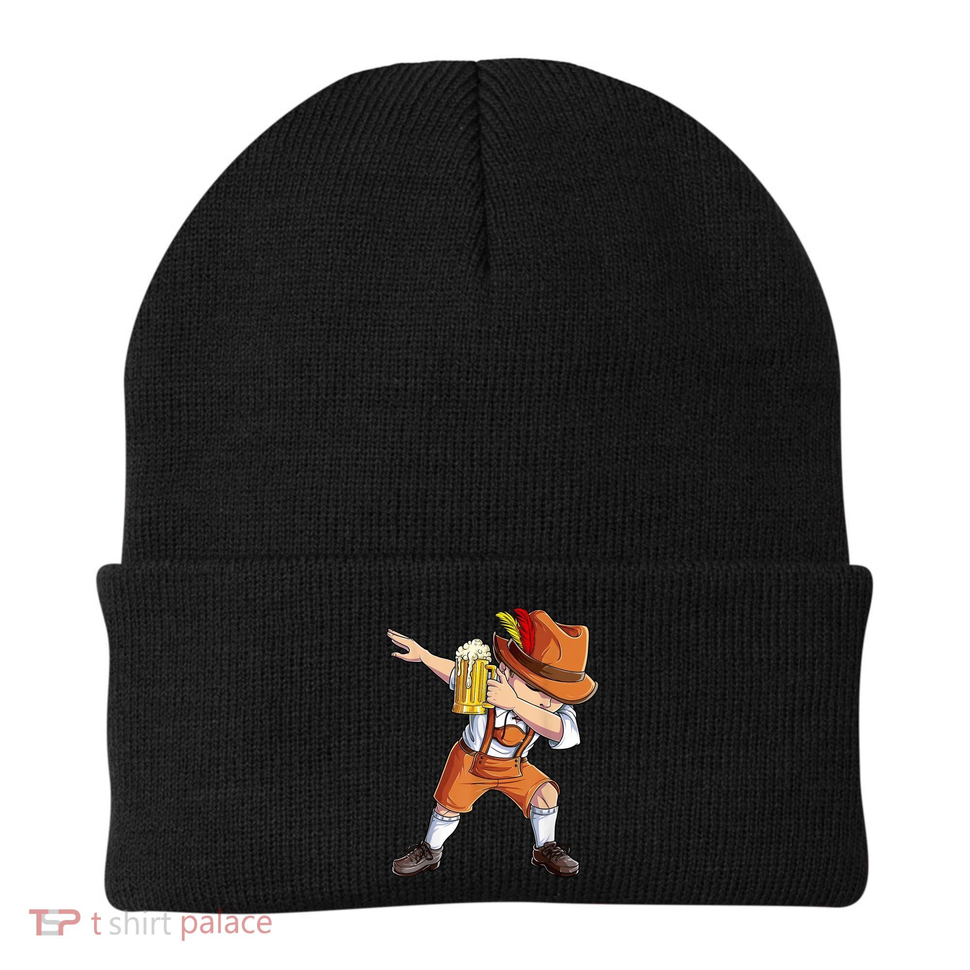 Dabbing German Clothes Oktoberfest Lederhosen Men Prost Beer Beanie