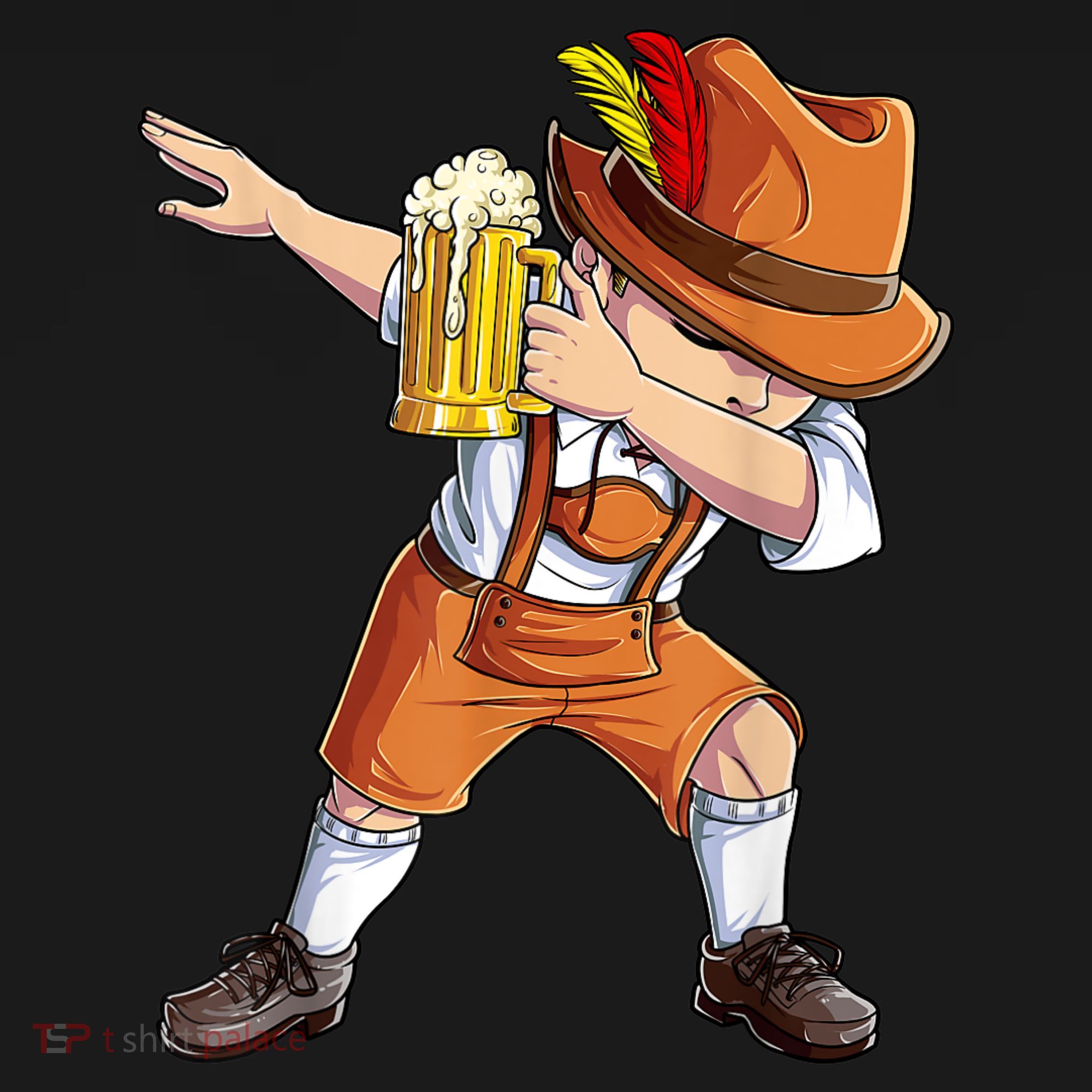 Dabbing German Clothes Oktoberfest Lederhosen Men Prost Beer Women's Hoodie