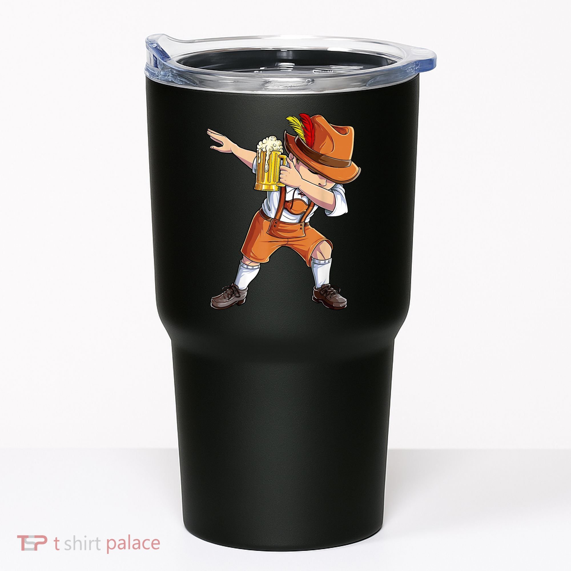 Dabbing German Clothes Oktoberfest Lederhosen Men Prost Beer Tumbler