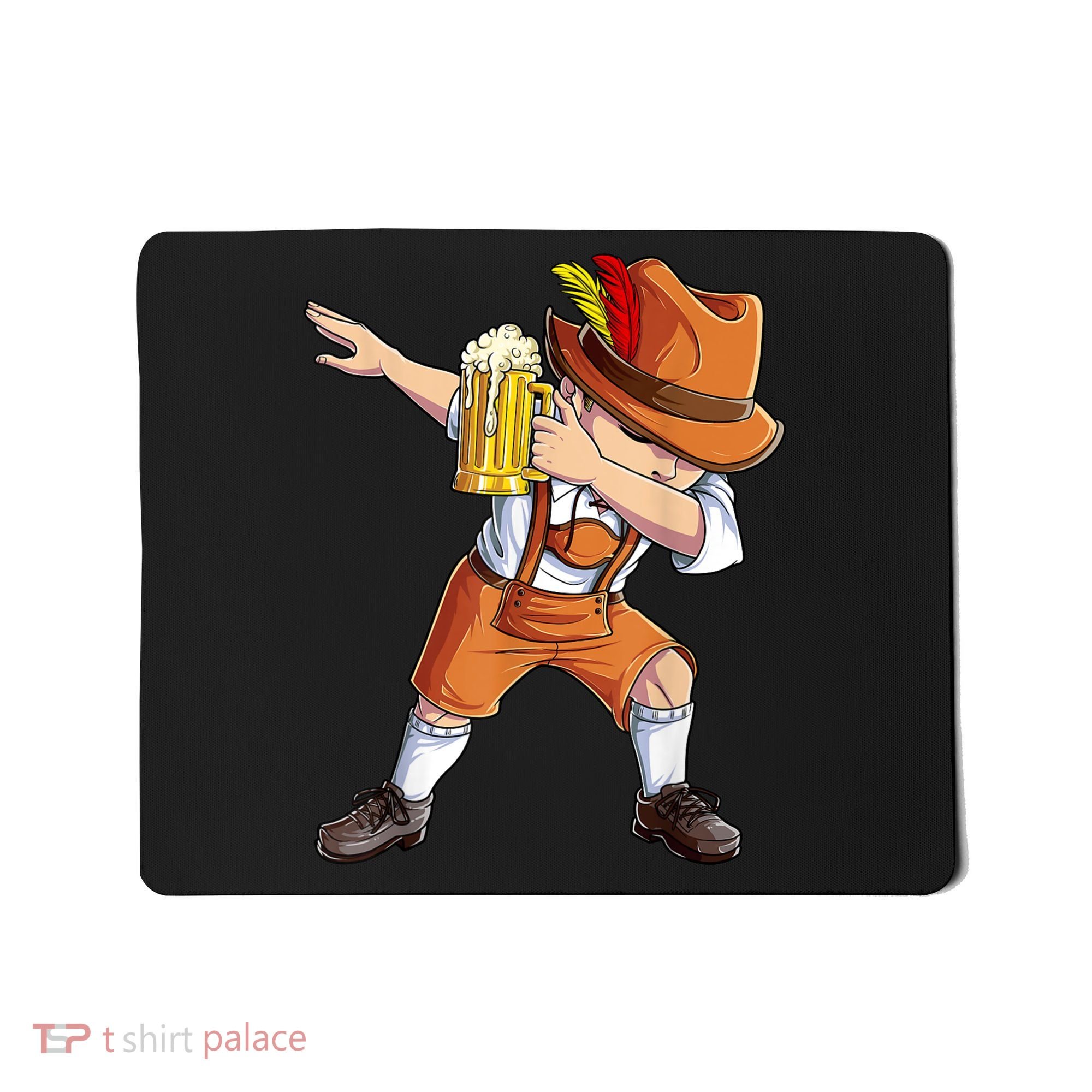Dabbing German Clothes Oktoberfest Lederhosen Men Prost Beer Mousepad