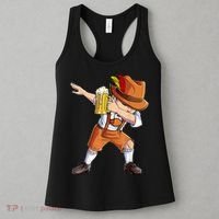 Dabbing German Clothes Oktoberfest Lederhosen Men Prost Beer Women's Tank Top thumb 3