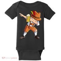 Dabbing German Clothes Oktoberfest Lederhosen Men Prost Beer Baby Bodysuit thumb 0