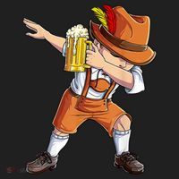 Dabbing German Clothes Oktoberfest Lederhosen Men Prost Beer Hat thumb 2