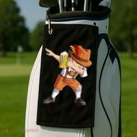 Dabbing German Clothes Oktoberfest Lederhosen Men Prost Beer Golf Towel thumb 2