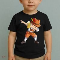 Dabbing German Clothes Oktoberfest Lederhosen Men Prost Beer Toddler T-Shirt thumb 2