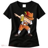 Dabbing German Clothes Oktoberfest Lederhosen Men Prost Beer Women's T-Shirt thumb 0