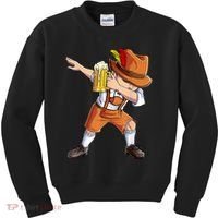 Dabbing German Clothes Oktoberfest Lederhosen Men Prost Beer Kids Sweatshirt thumb 0