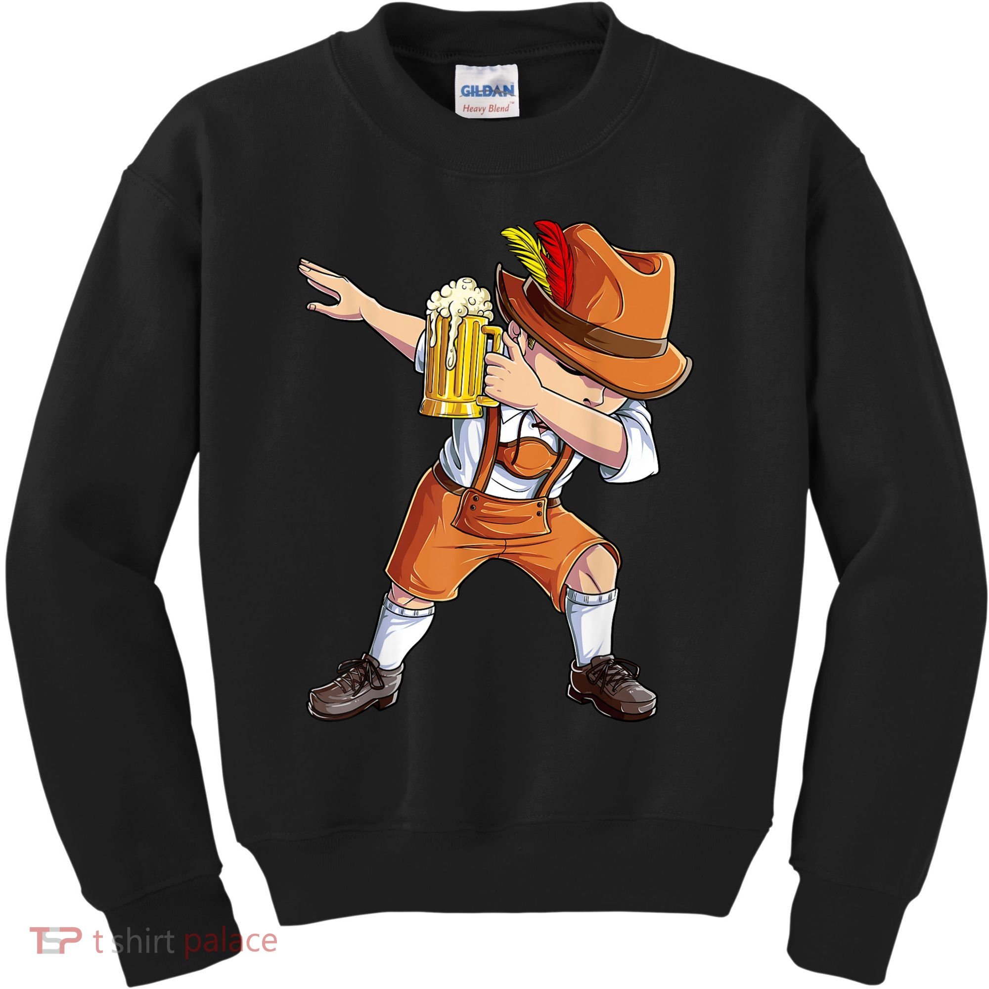 Dabbing German Clothes Oktoberfest Lederhosen Men Prost Beer Kids Sweatshirt