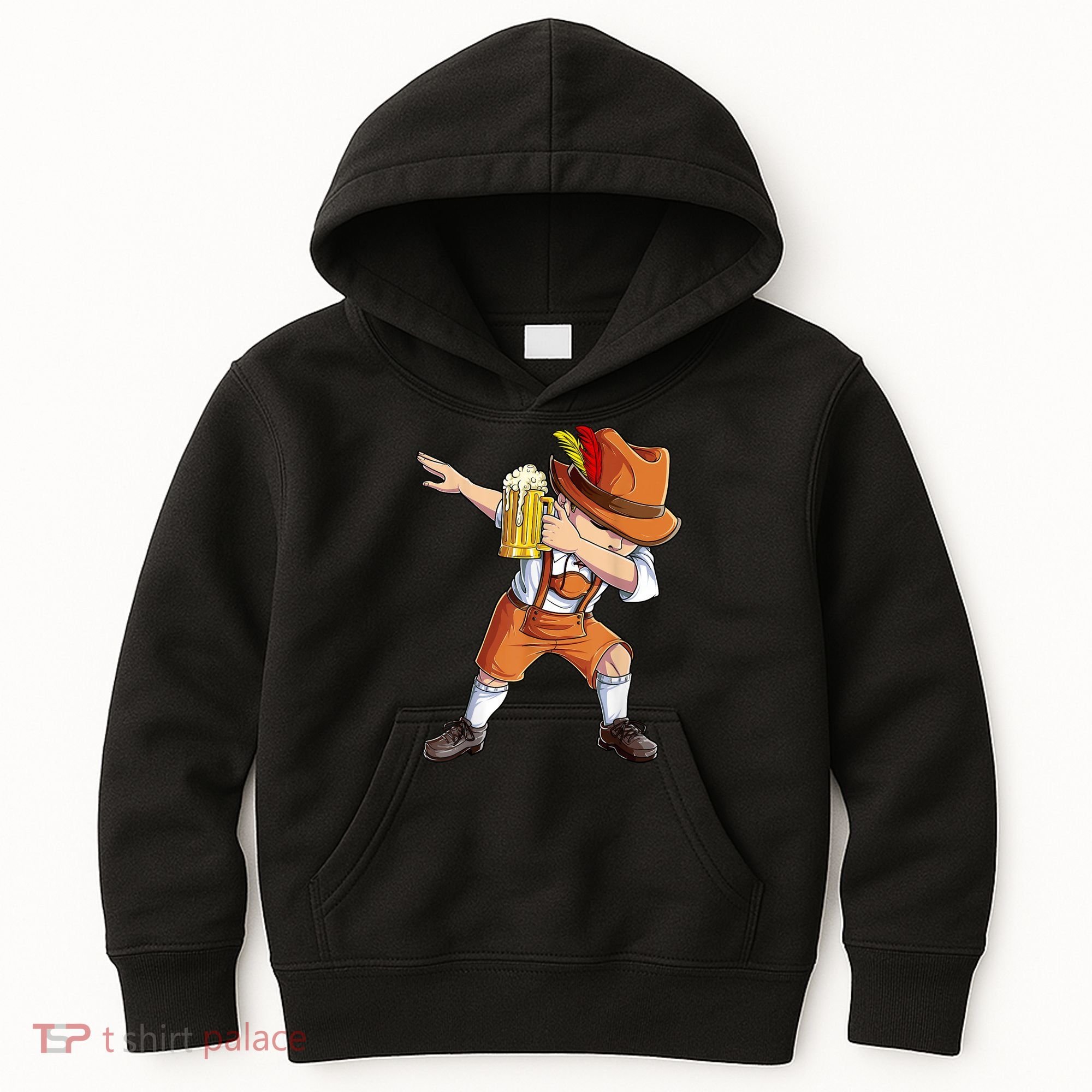 Dabbing German Clothes Oktoberfest Lederhosen Men Prost Beer Kids Hoodie