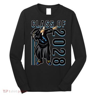 Dabbing Graduation Class Of 2028 Long Sleeve Shirt