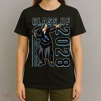 Dabbing Graduation Class Of 2028 T-Shirt thumb 4